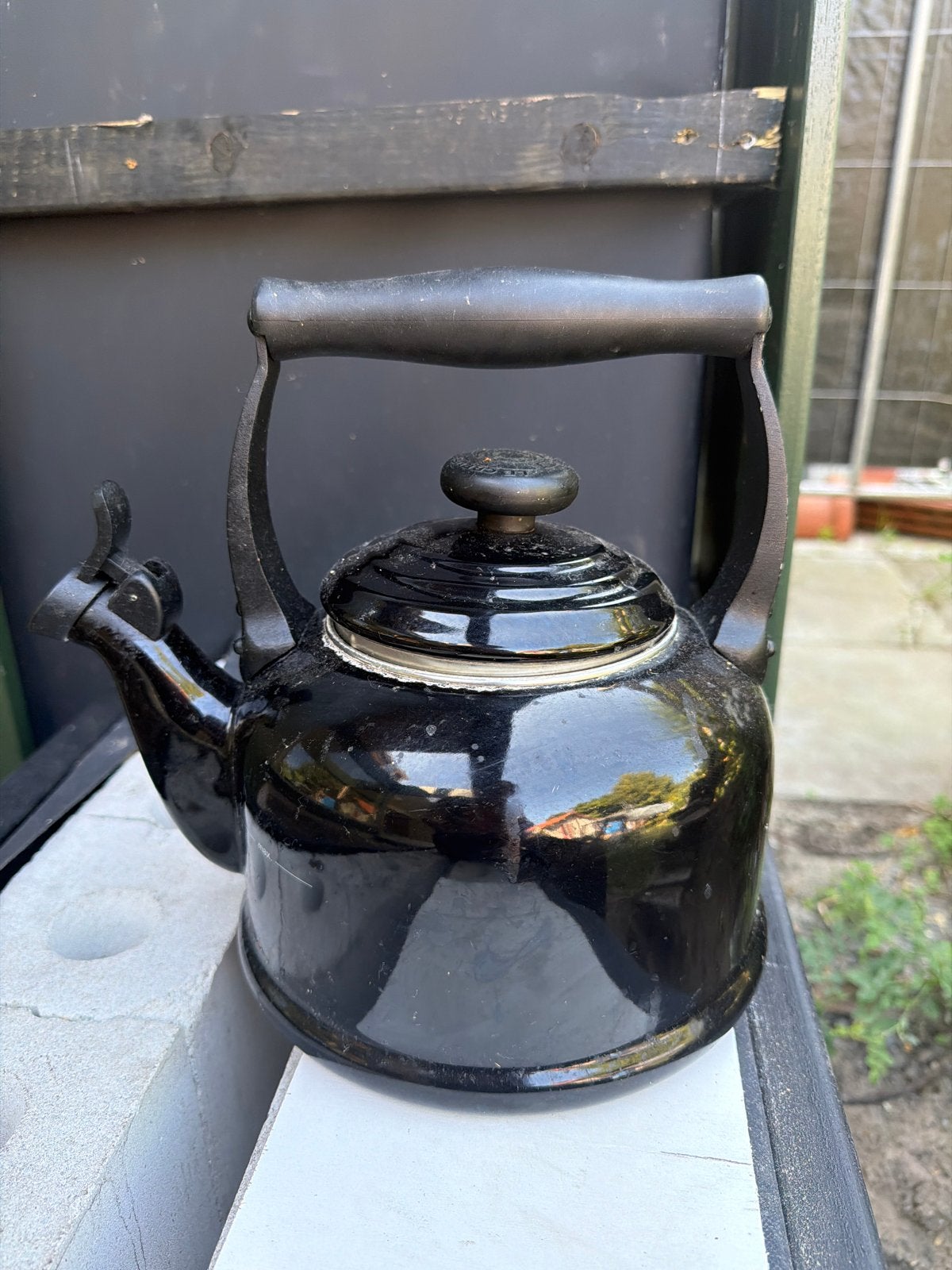 Le Creuset fluitketel - Zwart, gebruikt, Gebruikt, Zwart, Metaal, Le Creuset