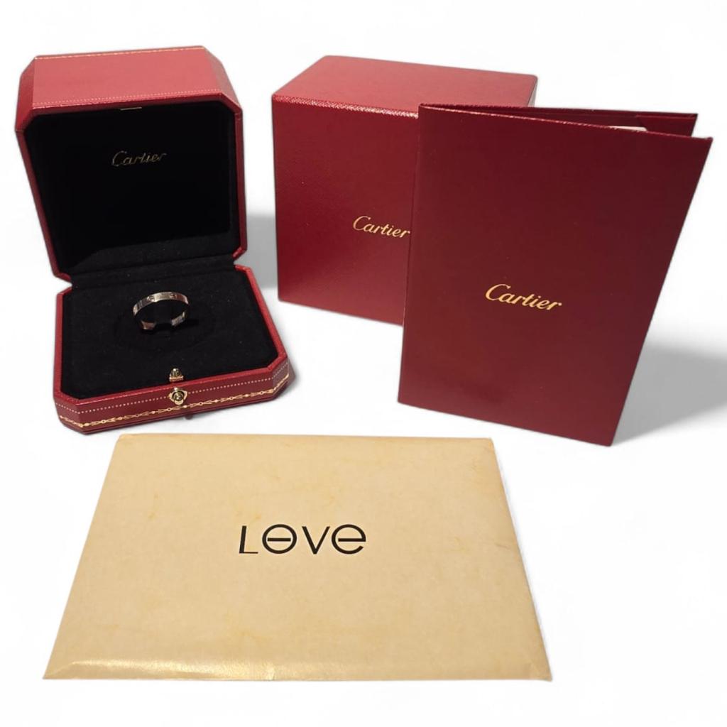 Cartier Love Ring 18K Witgoud Size: 66, Sieraden, Tassen en Uiterlijk, Ringen, Gebruikt