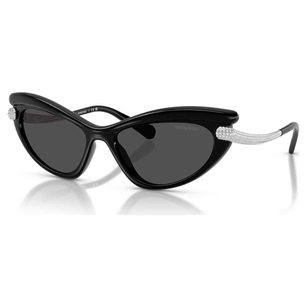 Swarovski Zonnebril met Kristallen - Zwart Cat-Eye, Overige merken, Zonnebril, Zwart, Ophalen of Verzenden