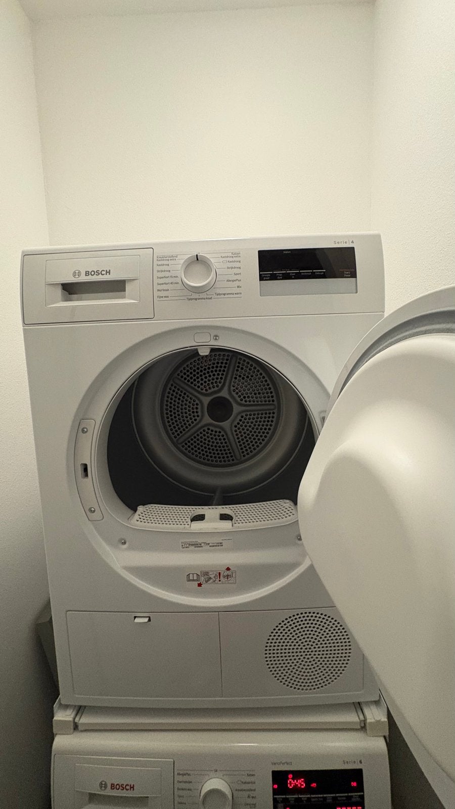 Bosch Serie 4 Wasdroger - Zo goed als nieuw, Witgoed en Apparatuur, Ophalen, 6 tot 8 kg, Zo goed als nieuw, Voorlader