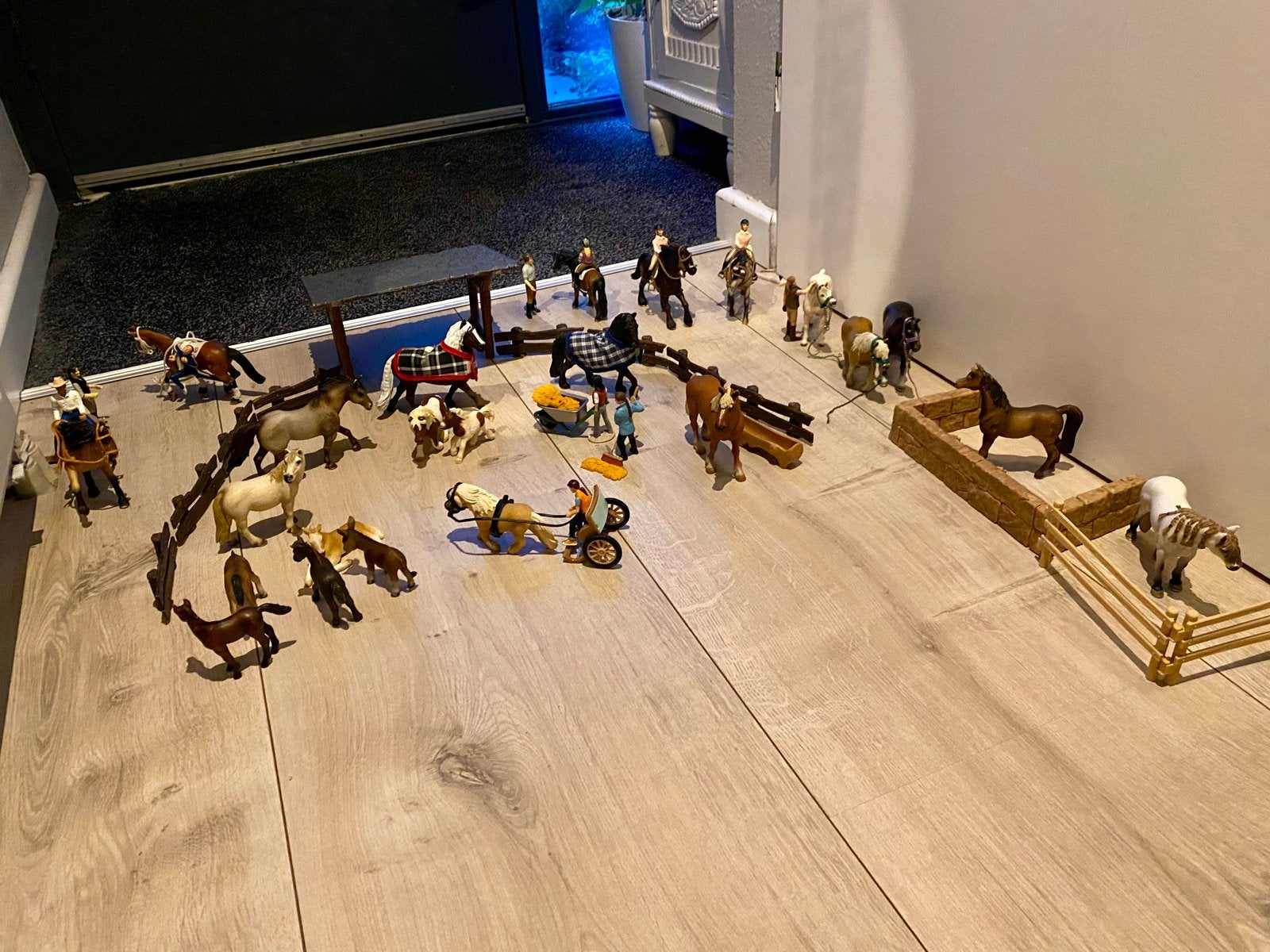 Grote Schleich verzameling: paarden, veulens, stal & meer, Ophalen of Verzenden, Gebruikt, Jongen of Meisje