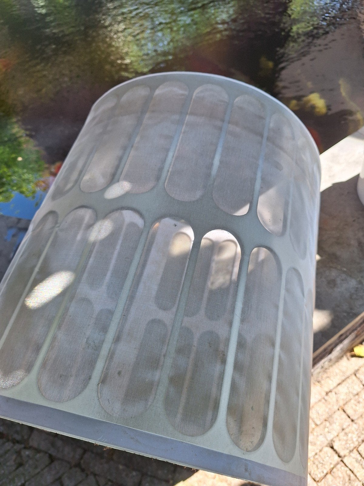 Vijverfilter trommelfilter gaas 40cm, Tuin en Terras, Ophalen of Verzenden, Zo goed als nieuw, Vijverfilter