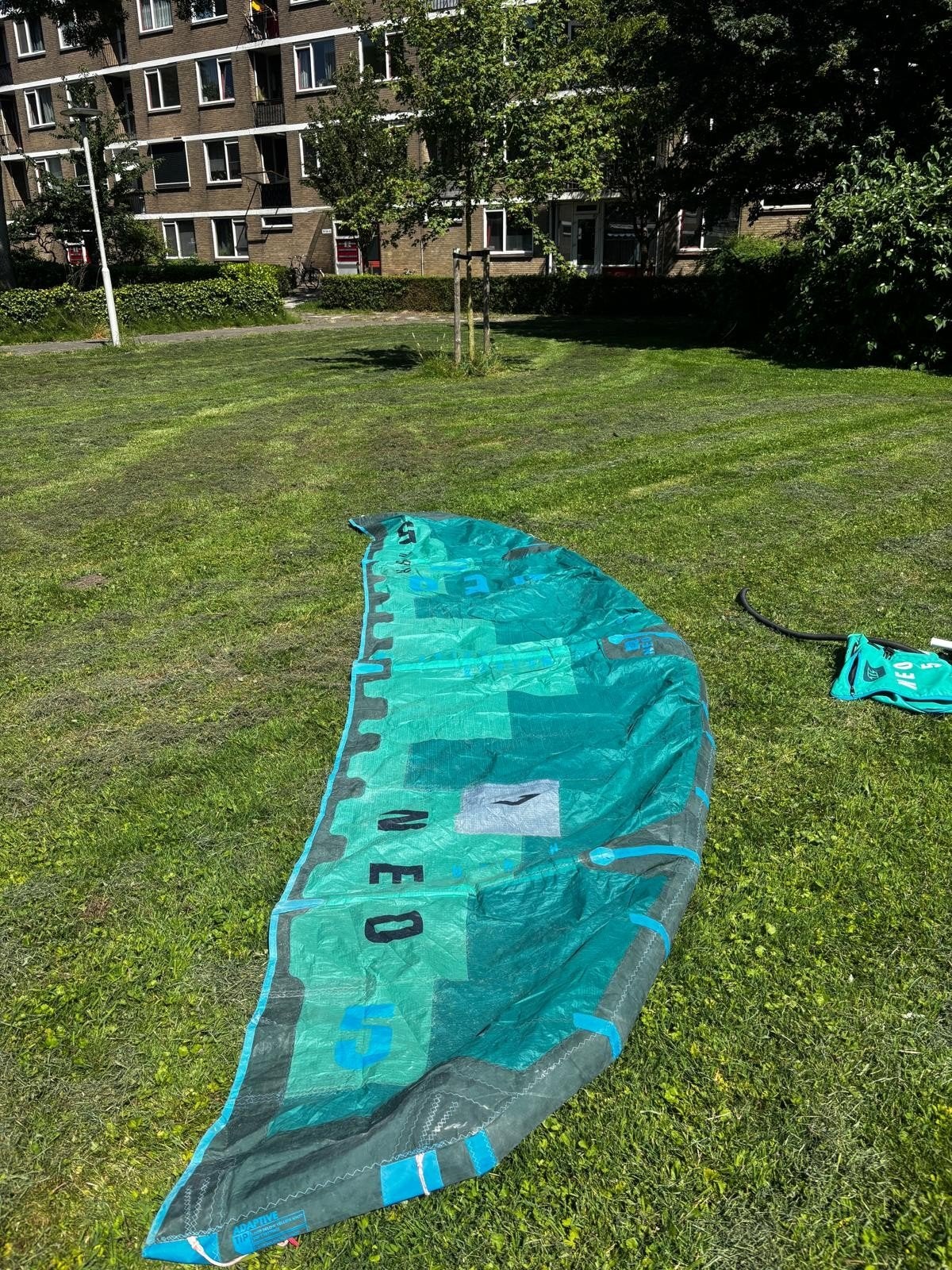 Compleet Kitesurf Set: North Kites 2017, Board, Bar, Pomp &, Ophalen, Gebruikt, Twintip, Kite