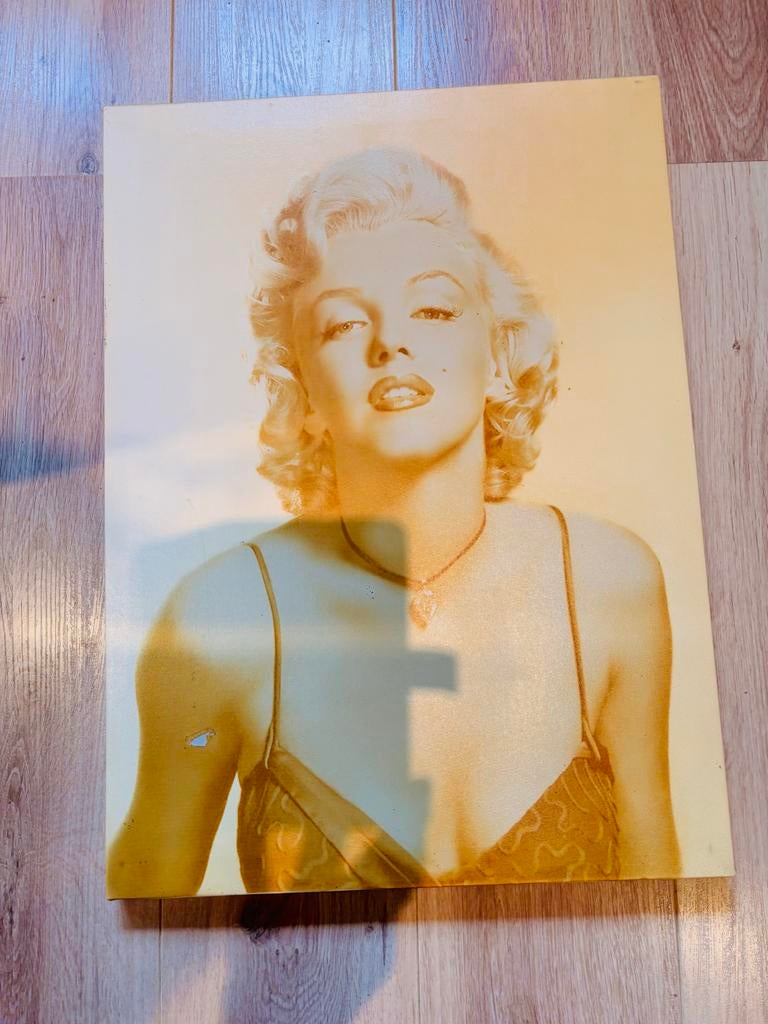 Set van 3 Marilyn Monroe & James Dean canvas schilderijen, Ophalen of Verzenden, Zo goed als nieuw