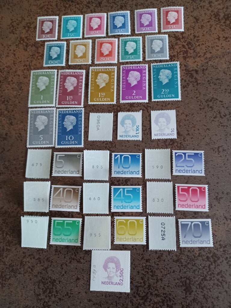 ROLzegels / Nul-zegel/ cijfer met I+L balk incl. porto, Ophalen of Verzenden, Na 1940, Gestempeld