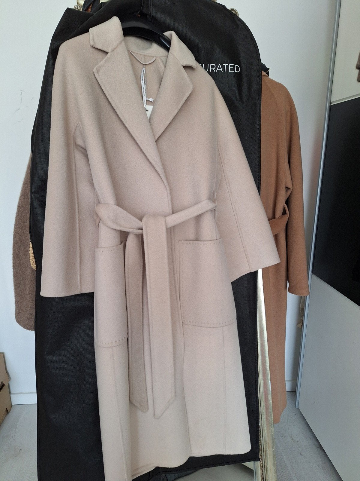 The Curated mantel 70% wol 30% kasjmier ecru wit maat XXS XS, Verzenden, Wit, Zo goed als nieuw, The Curated