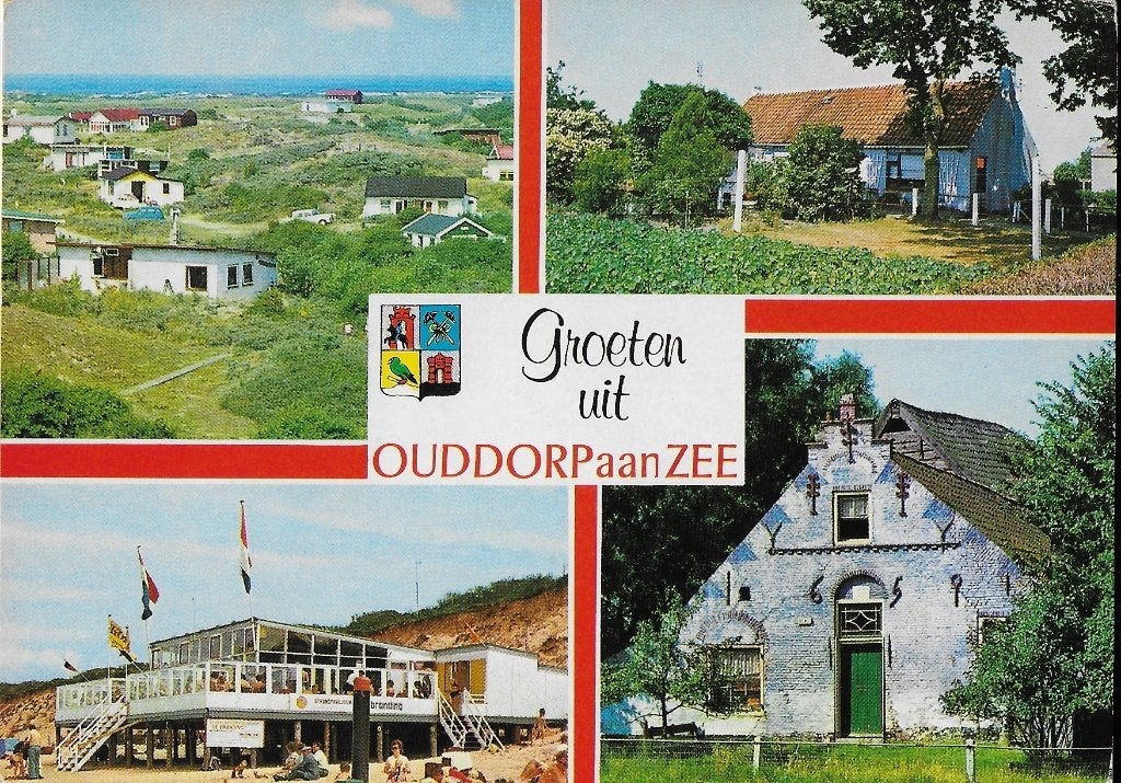 Ch186 ansichtkaart groeten uit ouddorp aan zee -- gelopen, Ophalen of Verzenden, 1980 tot heden, Gelopen, Zuid-Holland