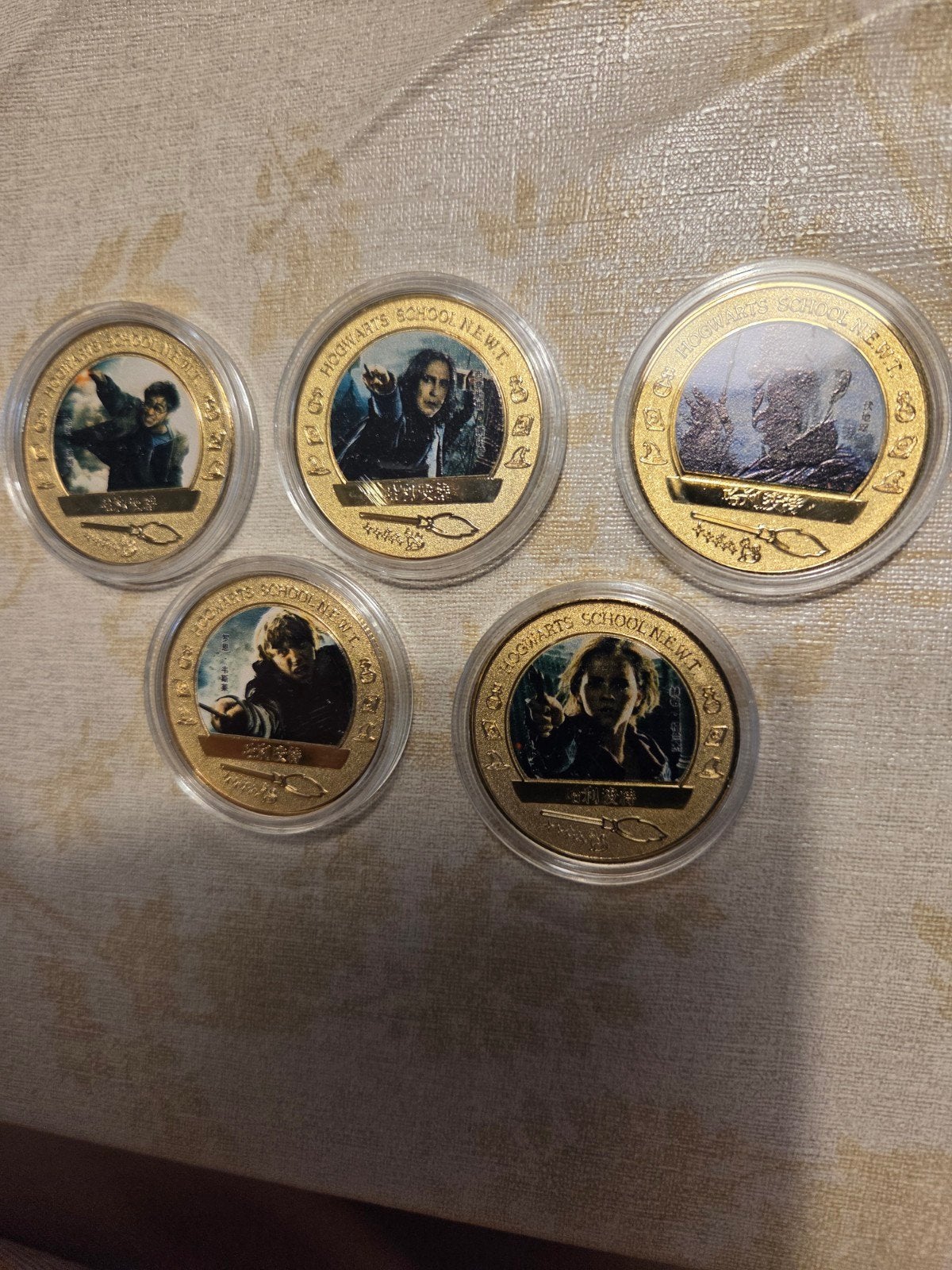 Harry Potter Hogwarts School N.E.W.T. Munten Set, Ophalen of Verzenden, Nieuw, Overige typen