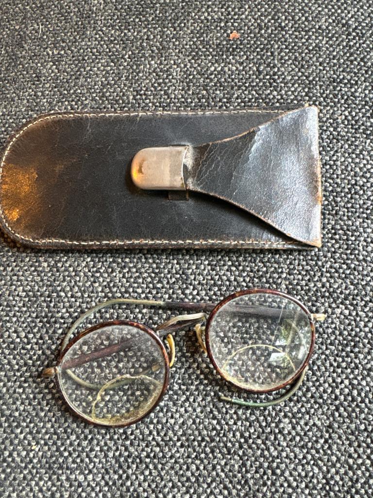 Vintage leesbril met etui - Oud brilletje, Ophalen of Verzenden