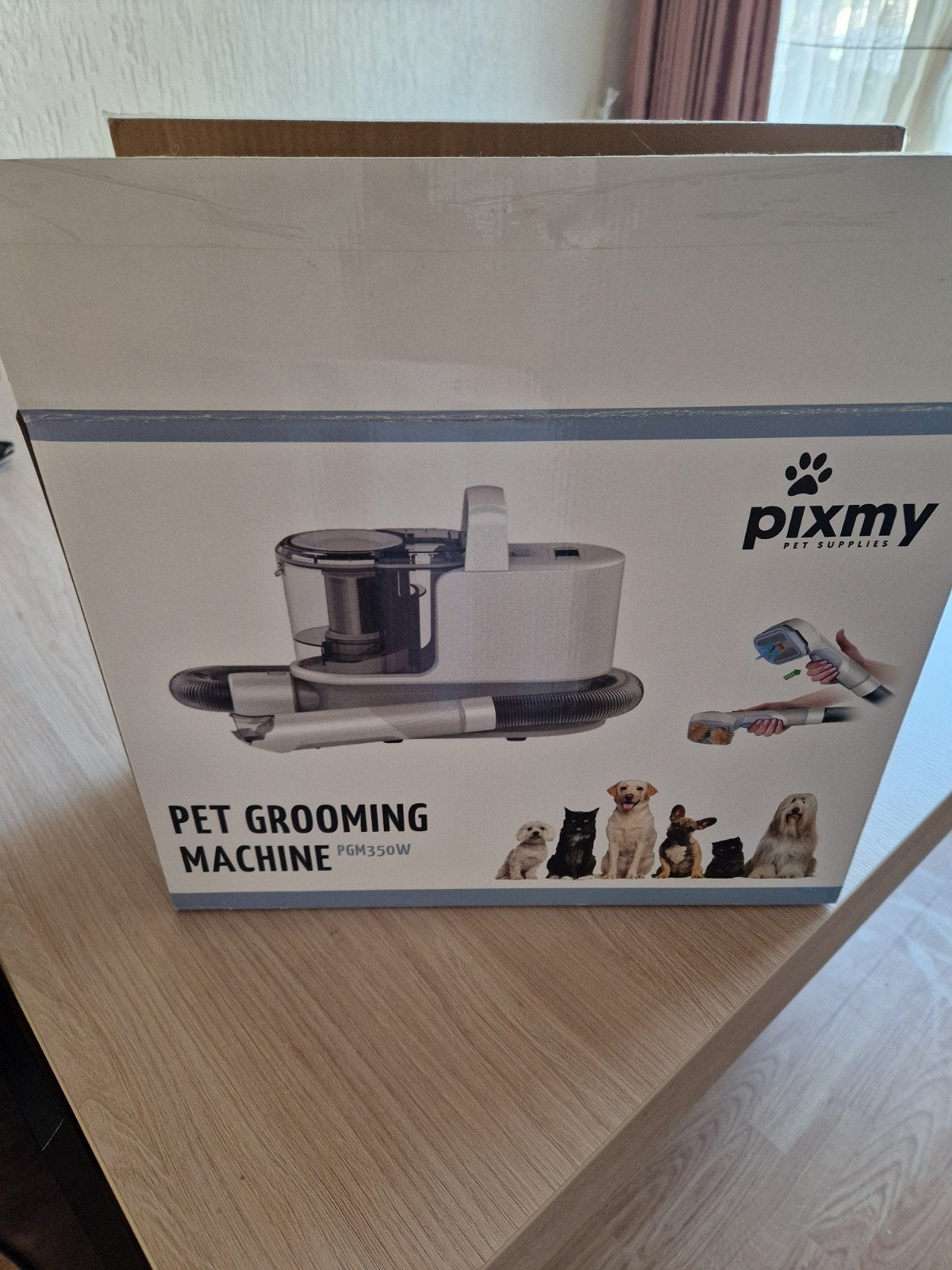 Pixmy pet grooming machine, Ophalen