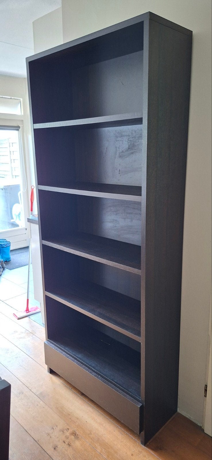 Houten Boekenkast met lade!, Ophalen, Gebruikt, 200 cm of meer, 50 tot 100 cm