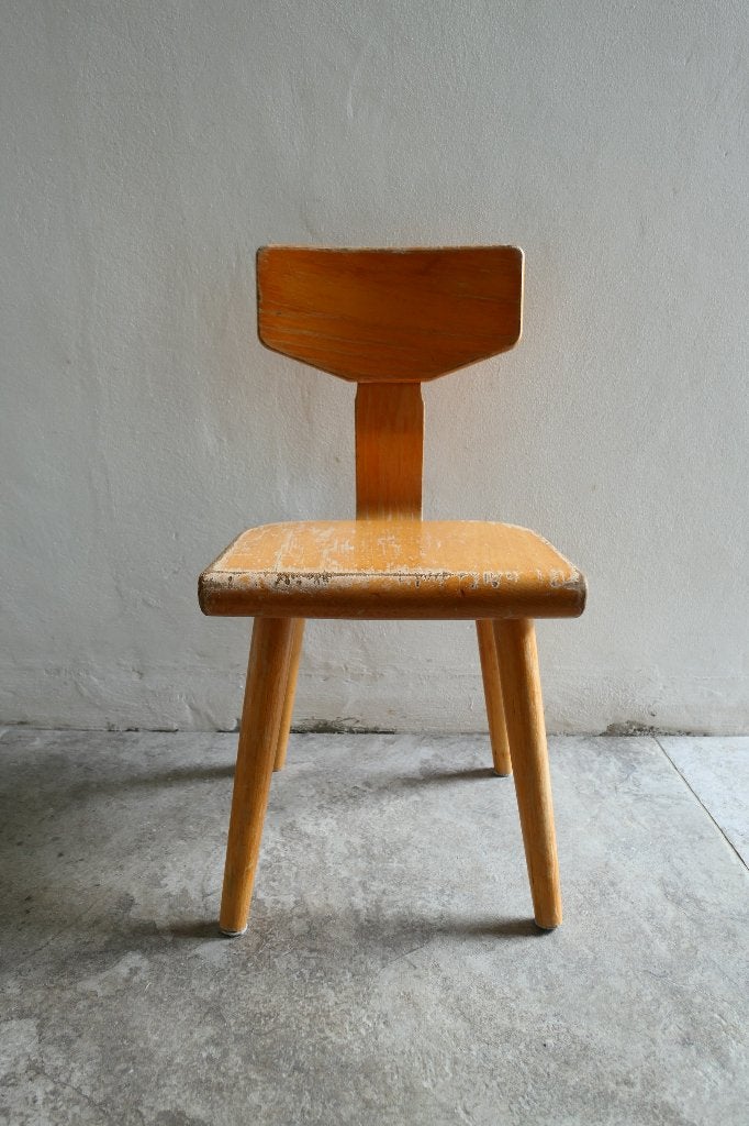 Vintage Schilte schoolstoeltje, Antiek en Kunst, Curiosa en Brocante, Ophalen of Verzenden