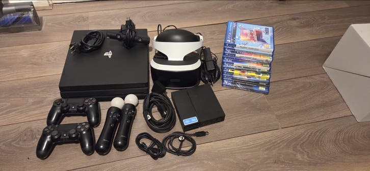 PlayStation 4 met PS VR bril en toebehoren
