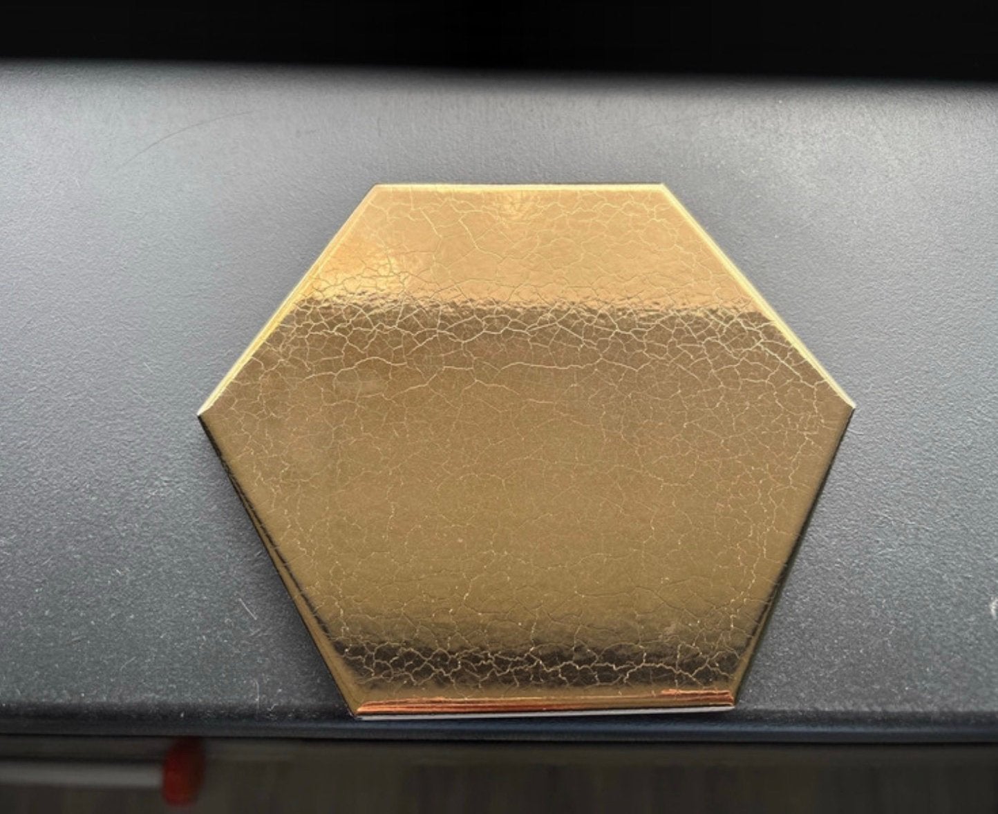 Craquelé gouden zeshoekige tegels, Doe-het-zelf en Verbouw, Tegels, Ophalen, Nieuw, Minder dan 20 cm, Minder dan 5 m²