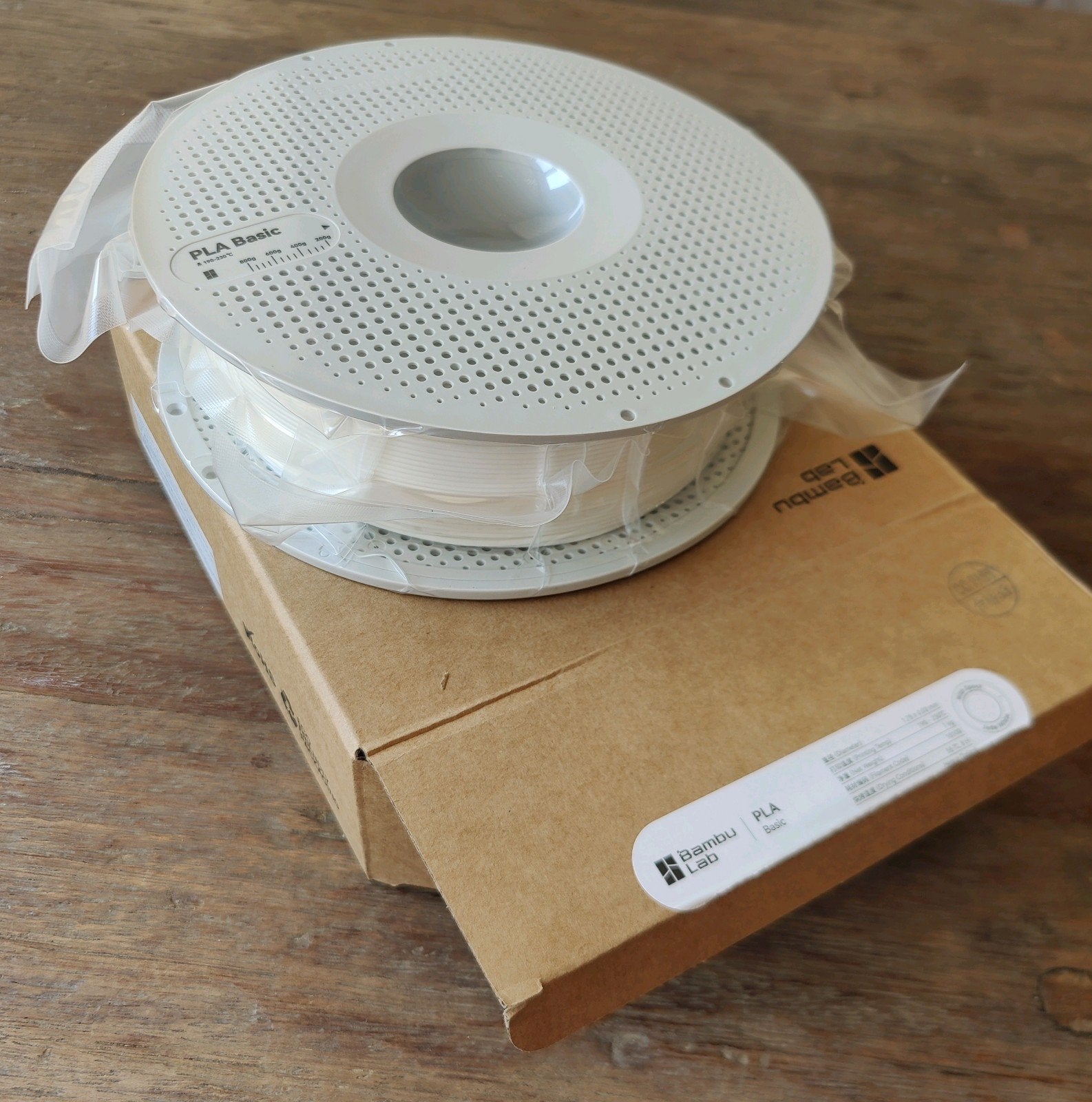 BambuLab PLA Basic Wit met hervulbare spoel meerdere stuks, Computers en Software, 3D Printers, Verzenden, Nieuw, Filament, Bambu Lab