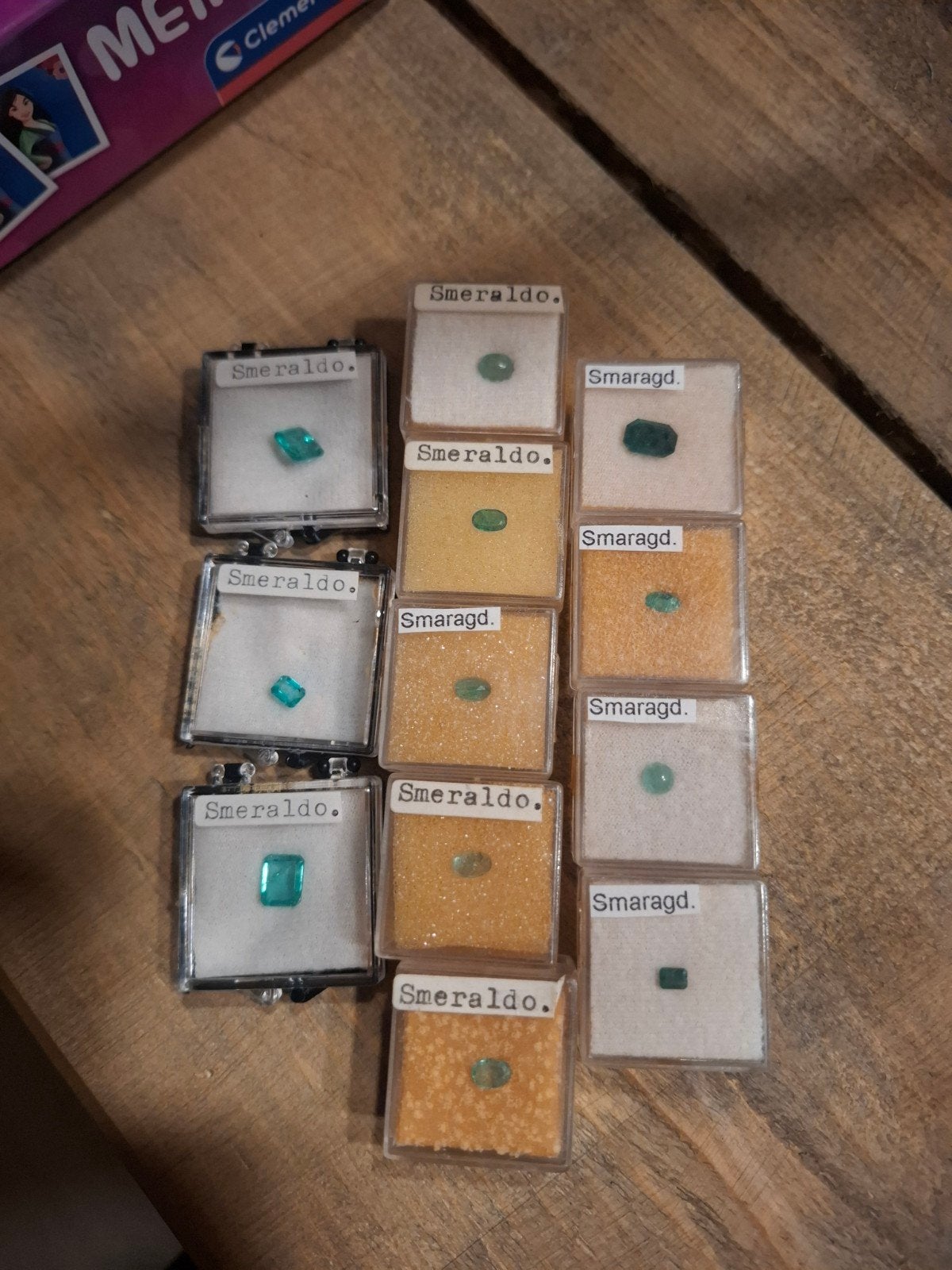 12 smaragden edelstenen – Colombia & Brazilië – tot 2,00 ct, Ophalen of Verzenden, Gebruikt