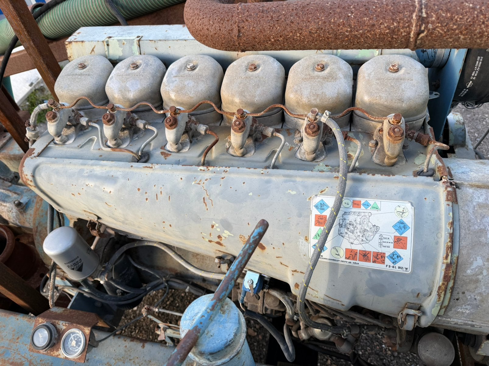 Deutz 912 F6L912 lucht gekoelde diesel motor, Ophalen, Gebruikt, Dieselmotor