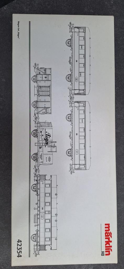 Nieuwe 5 delige wagenset 42354 van Marklin, Wisselstroom, Ophalen of Verzenden, Analoog, Märklin