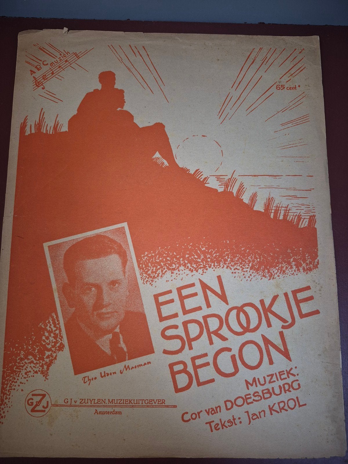 Een Sprookje Begon - Oude bladmuziek Cor van Doesburg, Ophalen of Verzenden