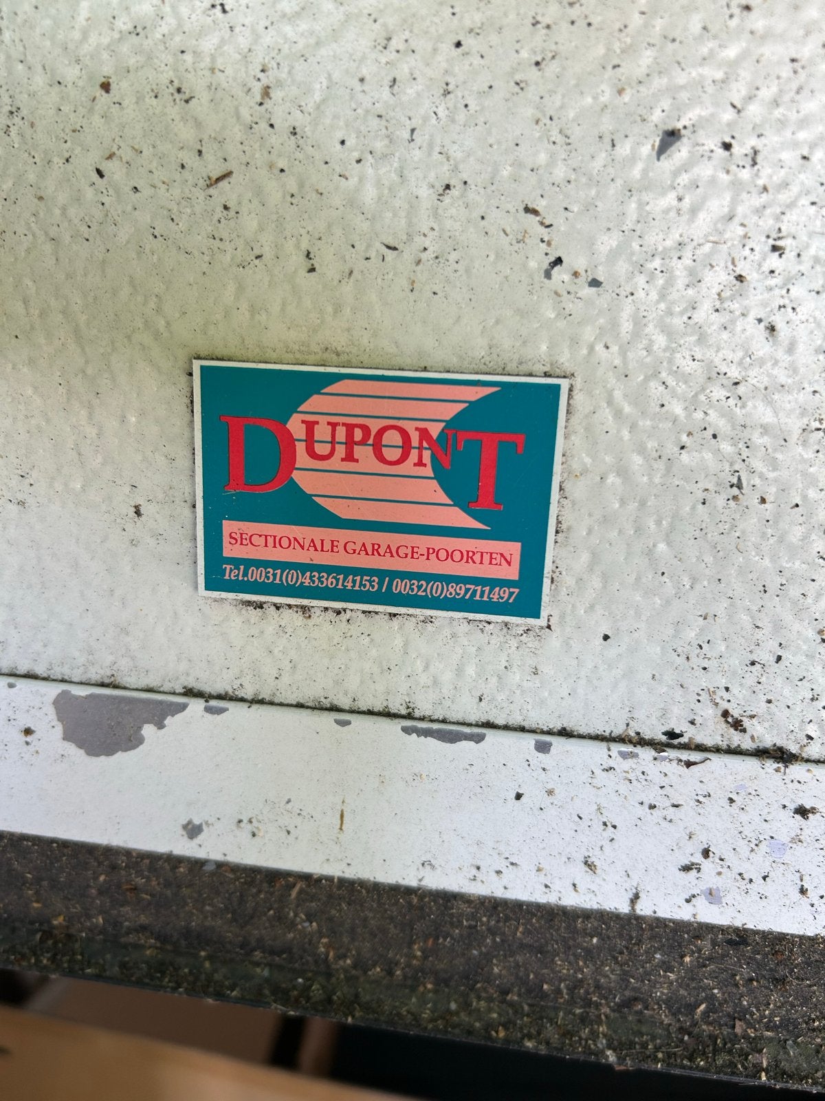 DuPont Sectionale Garagedeur met Sommer Sprint Motor, Gebruikt, 120 cm of meer, Garagedeur, Ophalen of Verzenden