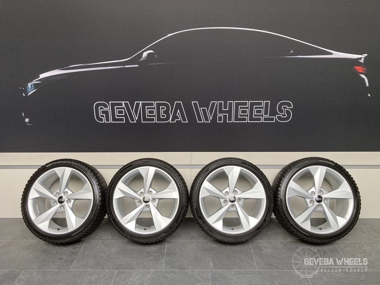 18” originele Audi A3 8P 8V 8Y velgen + winterbanden 5x112, Auto-onderdelen, Banden en Velgen, 18 inch, Gebruikt, -, -