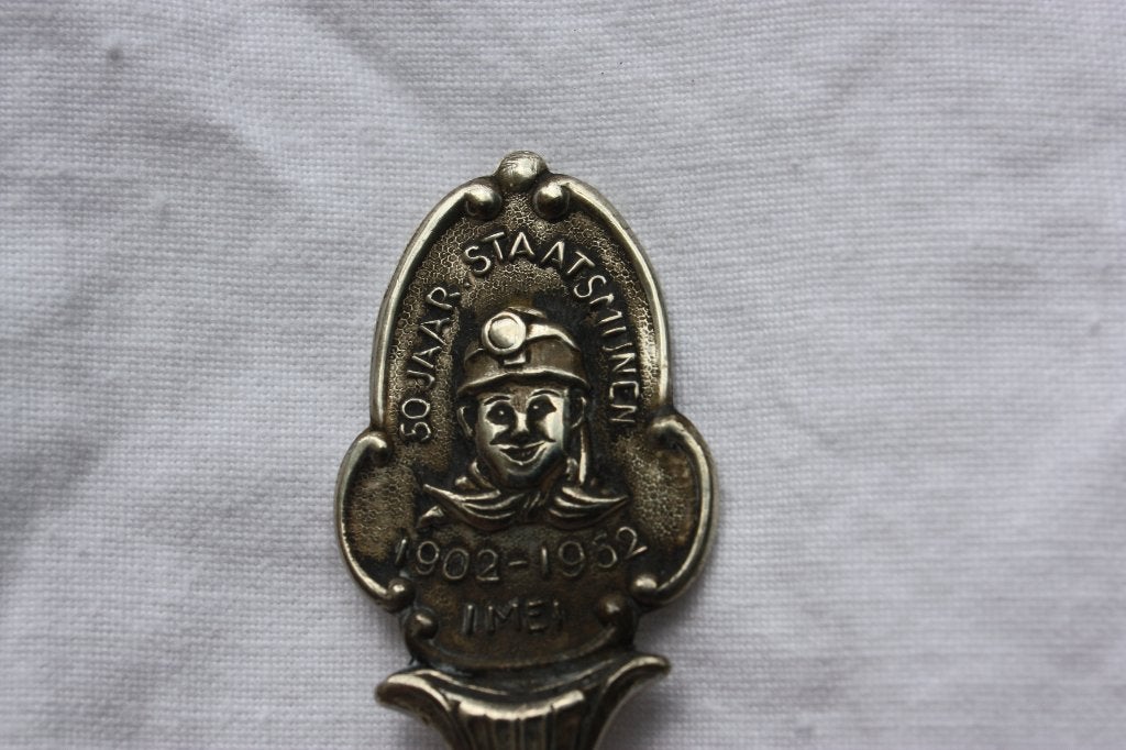 Lepeltje 50 jaar Staatsmijnen 1902 - 1952 1 mei mooie staat, Ophalen of Verzenden, Gebruikt