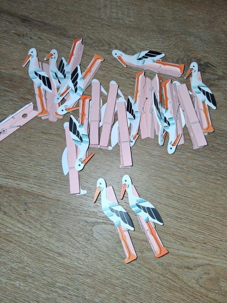 18 roze knijpers( groot), Ophalen of Verzenden, Zo goed als nieuw, Kraamcadeau