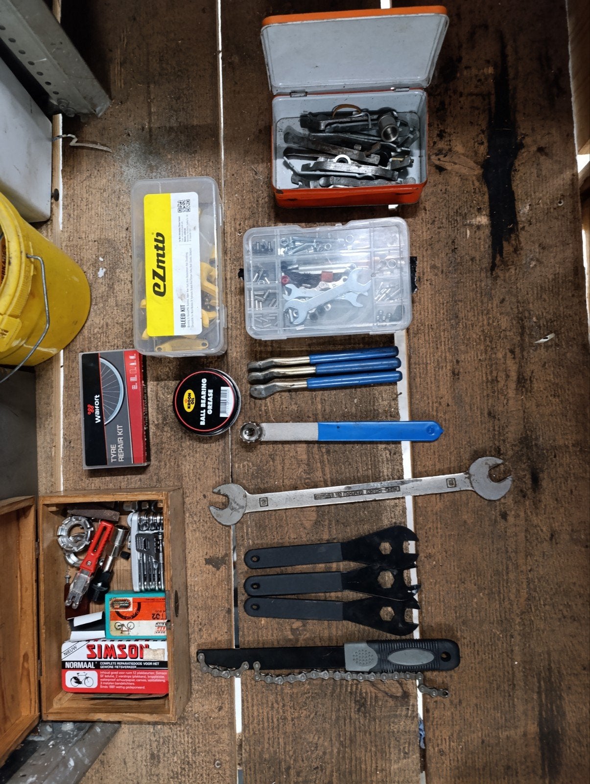 Uitgebreide fietsgereedschap set, Fietsen en Brommers, Ophalen of Verzenden, Gebruikt, Gereedschapsset