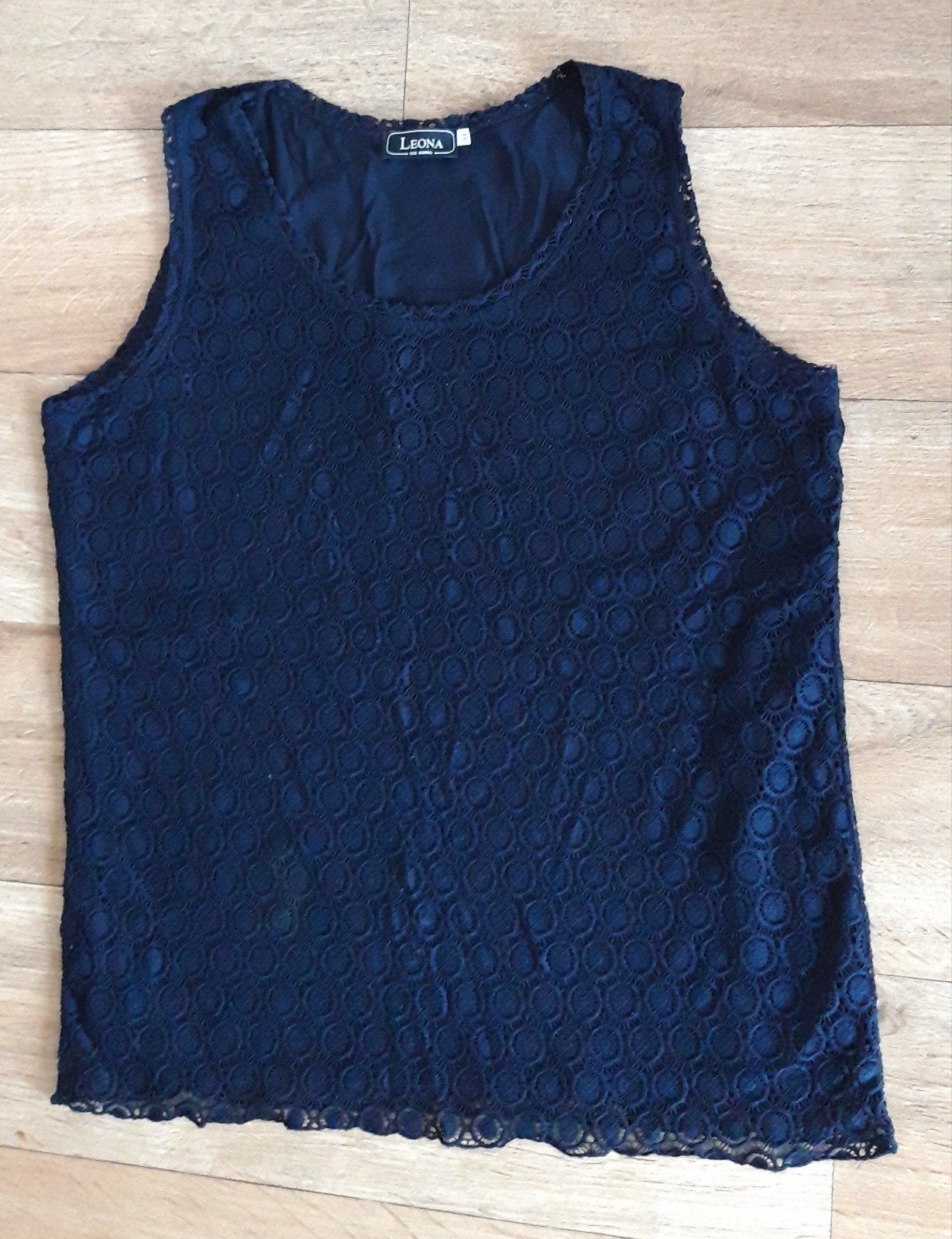 Blouse Mt.M  (Leona), Ophalen of Verzenden, Zo goed als nieuw, Maat 38/40 (M), Blauw