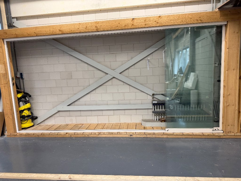 Glazen schuifpui Sunflex sf20, Ophalen, Zo goed als nieuw, Serre