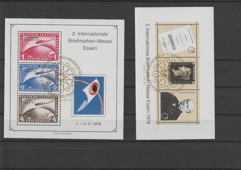 Duitsland. 2 gelegenheidsblokken Briefmarken Messe 1978., Postzegels en Munten, Postzegels | Europa | Duitsland, Ophalen of Verzenden