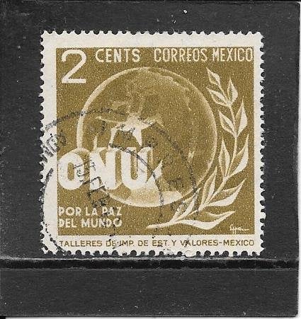 Mexico Verenigde Naties, Ophalen of Verzenden, Gestempeld, Midden-Amerika