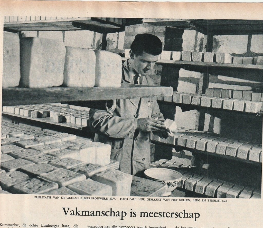 Retro reclame 1966 Grolsch Berg Terblijt zuivel Rommedoe, Verzenden, Overige typen