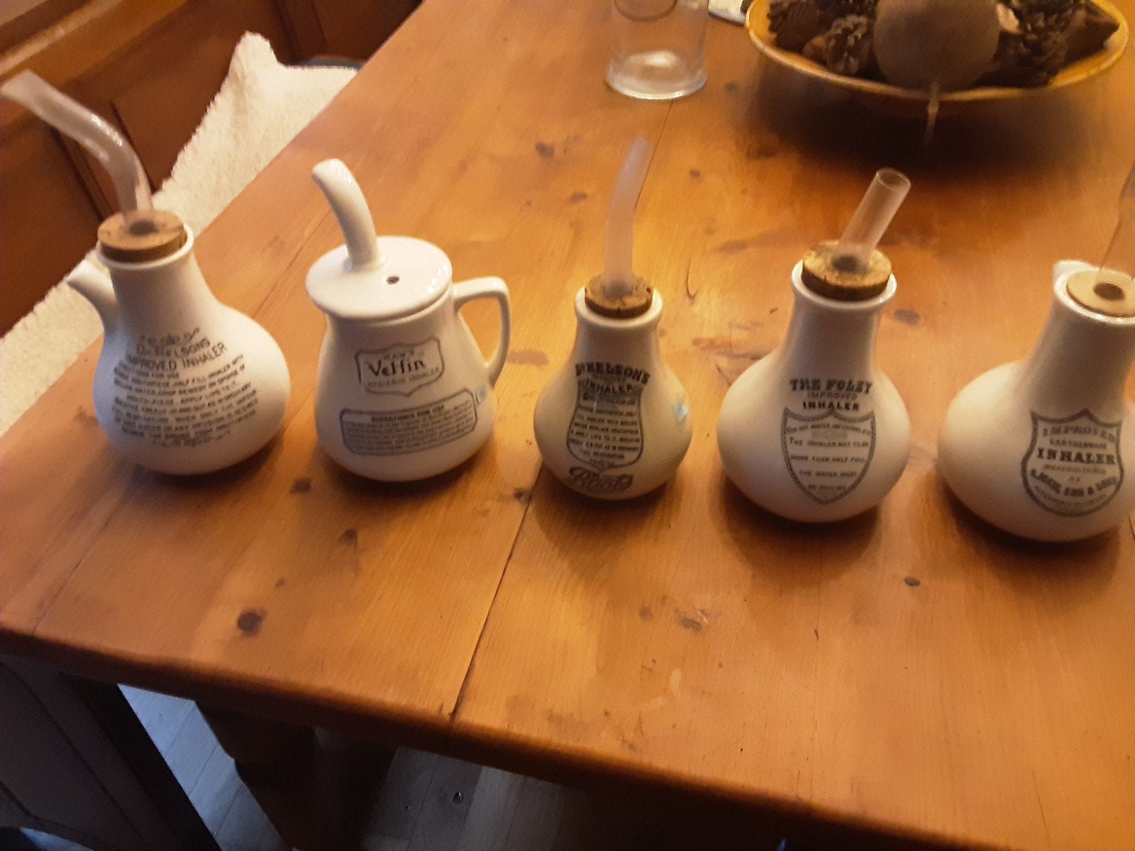 antieke medische inhalers porselein, Ophalen of Verzenden