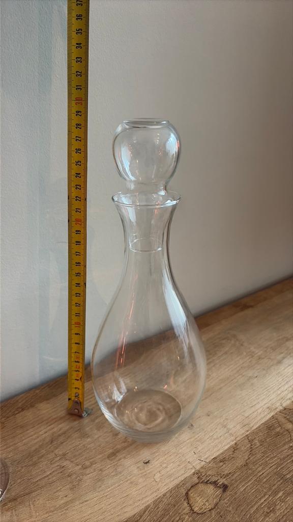 Glazen karaf / waterfles, Ophalen, Zo goed als nieuw
