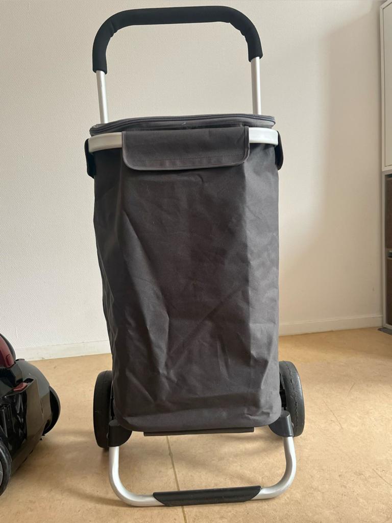 Grocery trolley, compact, Ophalen, Zo goed als nieuw, Zwart, Textiel