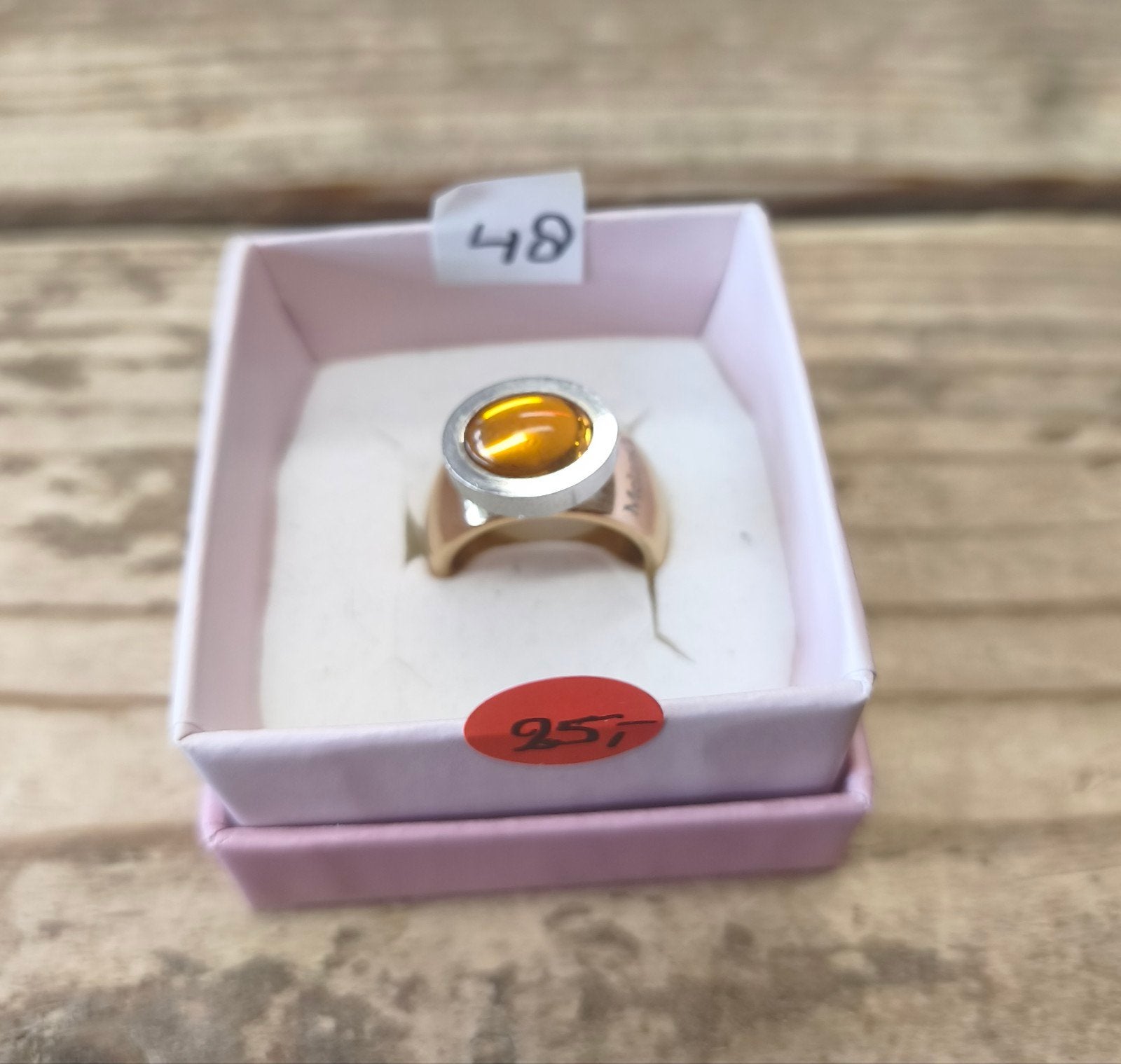 Melano ring met verwisselbare setting maat 48, IJzer of Staal, Nieuw, Ophalen of Verzenden, 17 tot 18