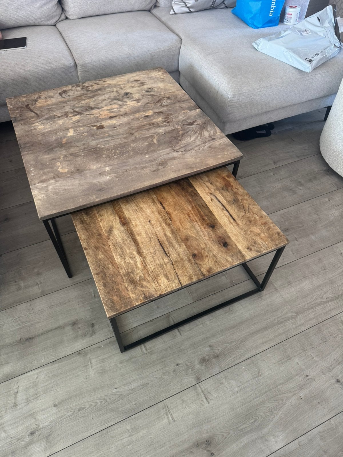 Salon tafels, Ophalen, Gebruikt, Vierkant, 50 tot 100 cm