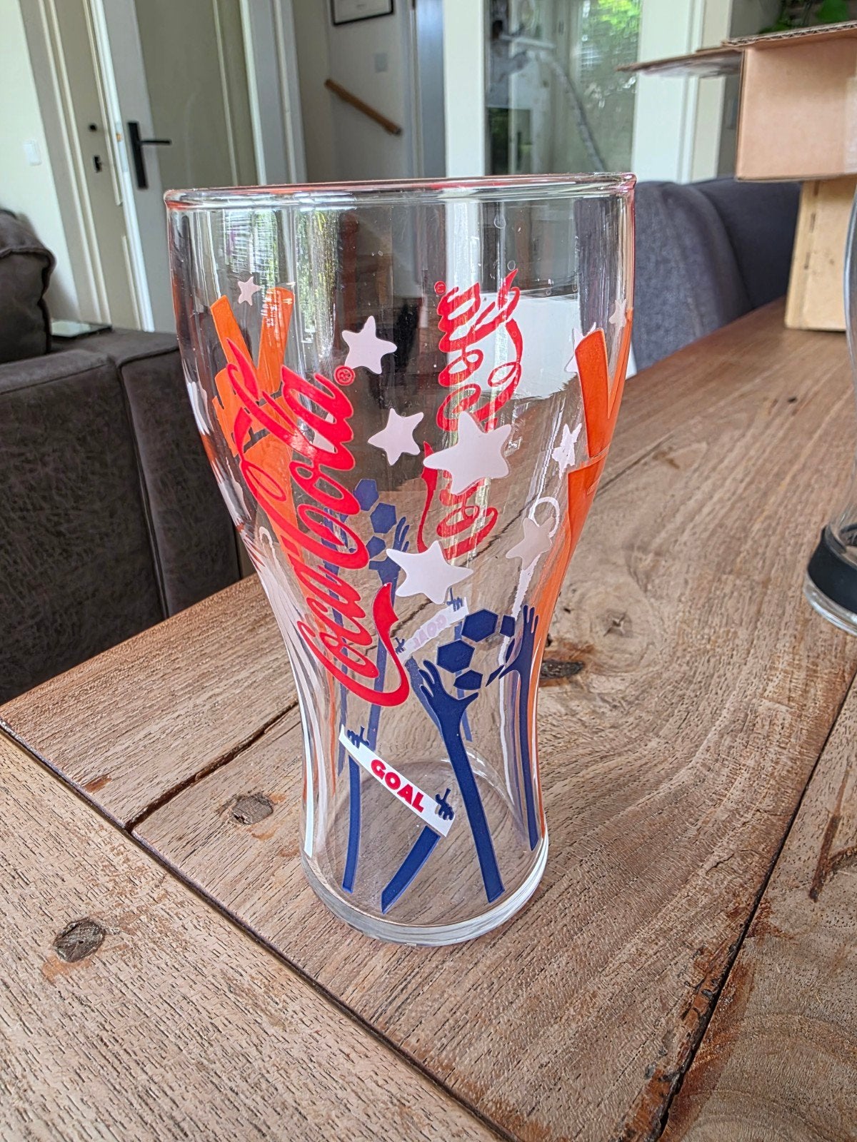 Coca-Cola voetbal glas, Ophalen of Verzenden, Nieuw