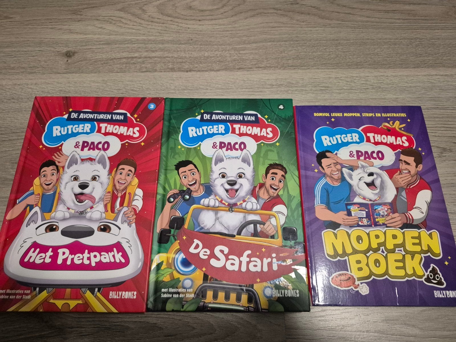 3 boeken van Rutger Thomas en Paco, Ophalen, Zo goed als nieuw