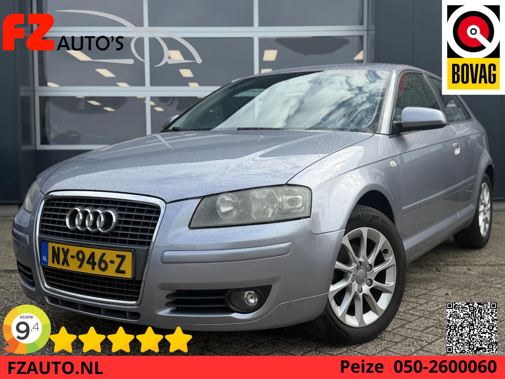 Audi A3 1.6 Attraction - Climate Control - Cruise Control -, Auto's, Audi, Voorwielaandrijving, Stof, Gebruikt, 4 cilinders