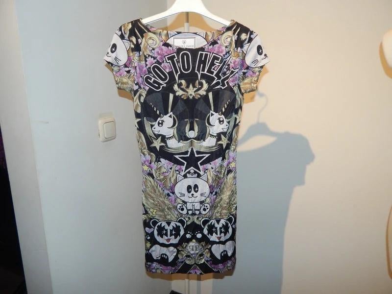 Philipp Plein stretch jurk aparte print kleuren 10 jaar, Gebruikt, Philipp plein, Jurk of Rok, Verzenden