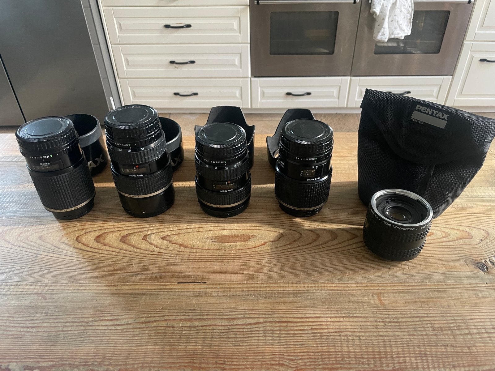 Pentax A 645 Lens Collectie & Converter voor 645N/Nll, Ophalen, Gebruikt, Overige typen, Pentax