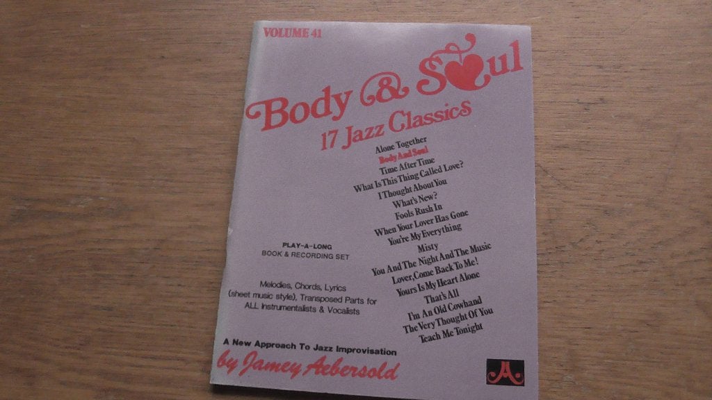 Jamey Aebersold Jazz Play-A-Long - Body & Soul (Volume 41), Gebruikt, Klarinet, Les of Cursus, Ophalen of Verzenden