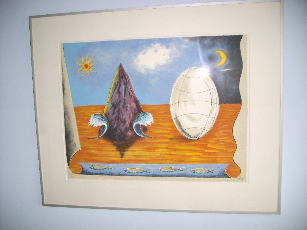 Mareike Geys - groot surrealistisch werk - gesigneerd, Ophalen of Verzenden