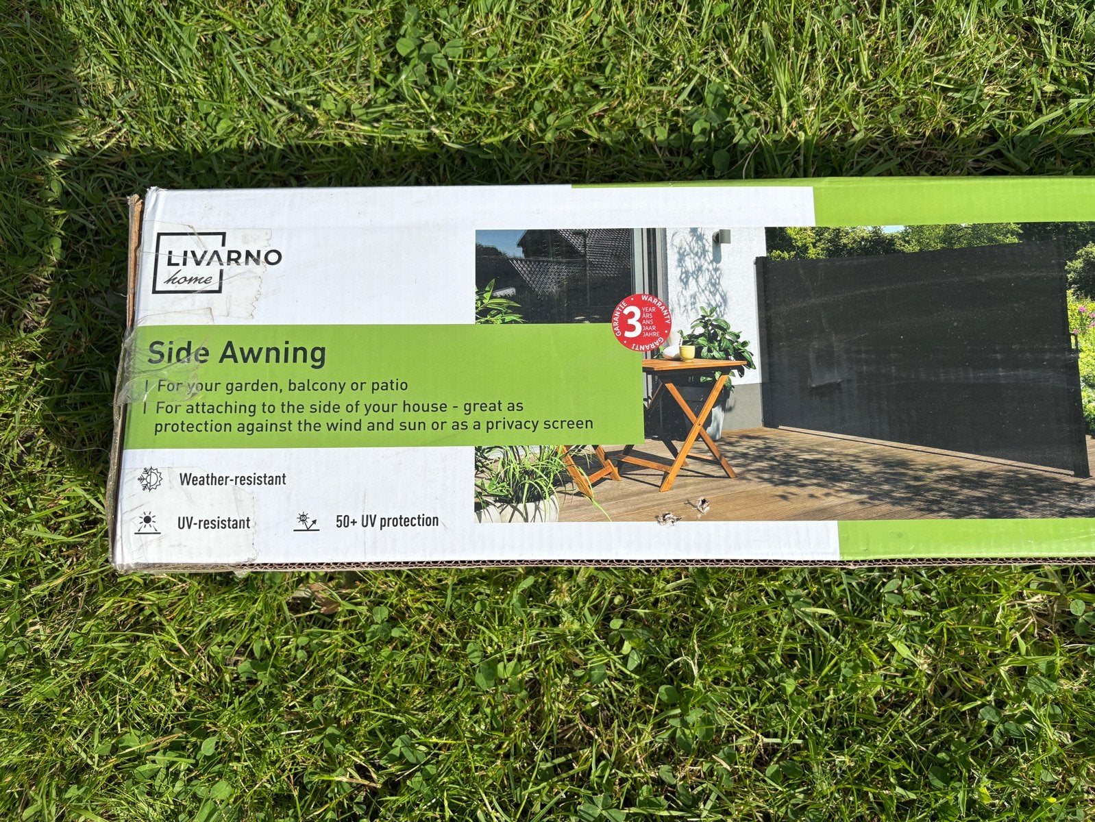 LIVARNO home Zijscherm - Nieuw in doos, Tuin en Terras, Ophalen, Nieuw, Minder dan 250 cm, 150 tot 300 cm