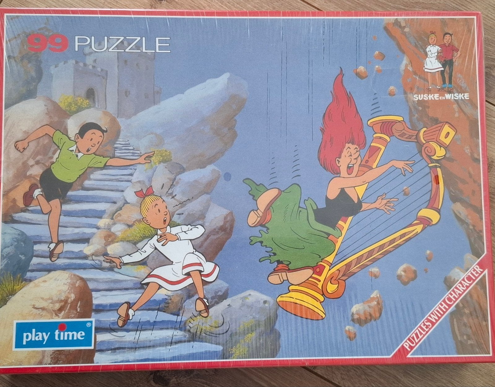 Vintage Suske en Wiske legpuzzel - De Zingende Snaren (1992), Ophalen of Verzenden, Minder dan 500 stukjes, Nieuw, Legpuzzel