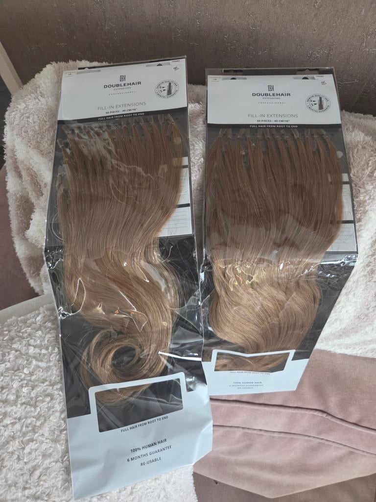 DoubleHair Fill-In Extensions van echt haar, Ophalen of Verzenden