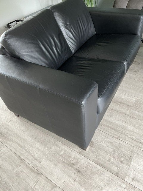 bank, Huis en Inrichting, Ophalen, Gebruikt, Tweepersoons, Leer