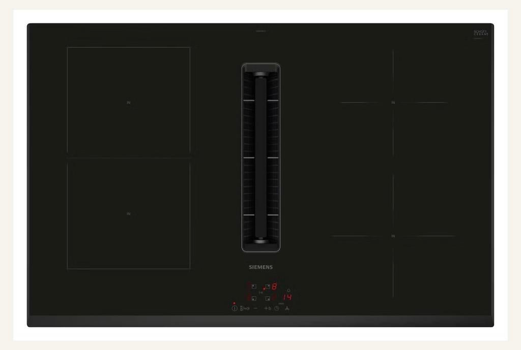 Siemens ED851BS16E Inductiekookplaat met geïntegreerde afzui, Witgoed en Apparatuur, Ophalen, 4 kookzones, Zo goed als nieuw, Inbouw